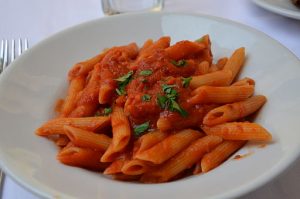 Ein Portion Penne alla Arrabiata